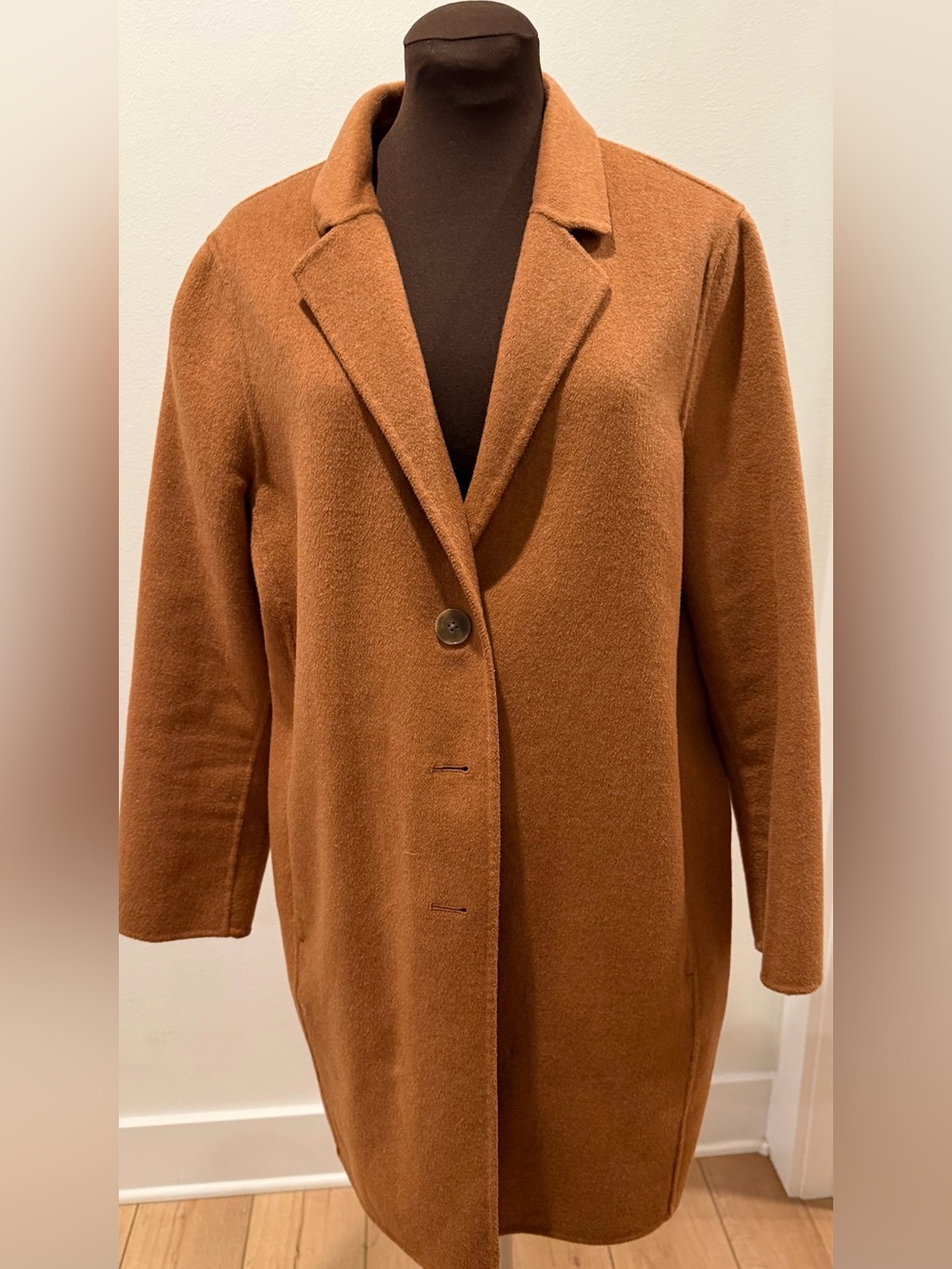Banana Republic coat with pockets. Rust brown color (perfect for Fall). Pet L